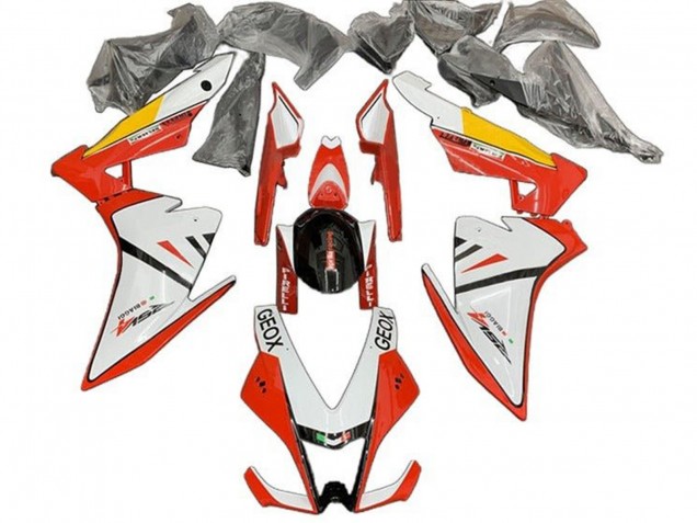 Descuento Carenado Moto Aprilia RSV4 1000 2009-2015 - Blanco Rojo Negro Amarillo