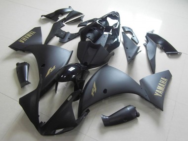 Descuento Carenados Moto Yamaha YZF R1 2009-2011 - Negro Brillante Negro Mate Oro Calcomanías