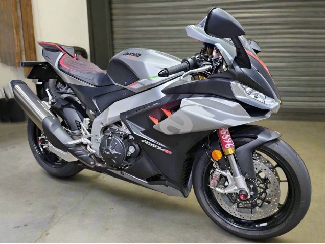 Descuento Carenados Moto Aprilia RSV4 1100 2021-2024 - Plata Brillante Negro Mate