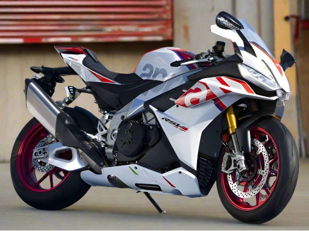 Descuento Carenados Moto Aprilia RSV4 1100 2021-2024 - Blanco Rojo Azul