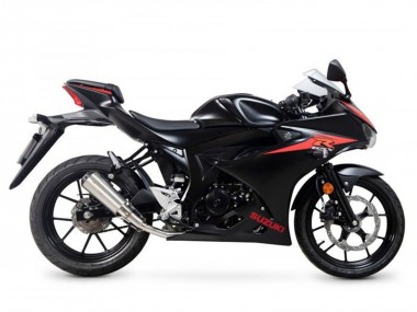 Descuento Carenados Moto Suzuki GSXR125 2017-2025 - Negro Rojo Raya