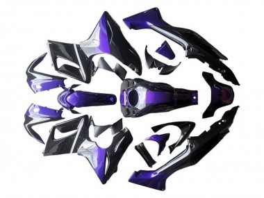 Descuento Carenados Moto Honda CBR125R 2002-2006 - Plata Púrpura Negro Brillante