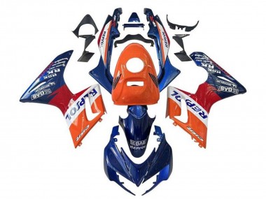 Descuento Carenados Moto Honda CBR125R 2002-2006 - Naranja Blanco Rojo Azul Repsol
