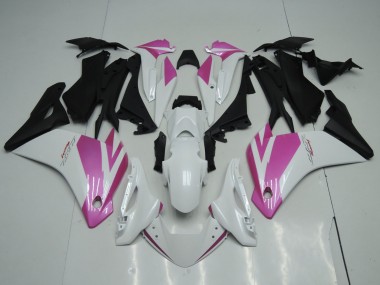 Descuento Carenados Moto Honda CBR125R 2002-2006 - Blanco Rosa Negro Mate