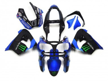 Descuento Carenados Moto Kawasaki ZX9R 2002-2003 - Azul Negro Verde Monstruo