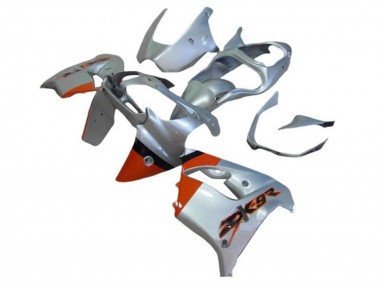 Descuento Carenados Moto Kawasaki ZX9R 2002-2003 - Plata Naranja Negro