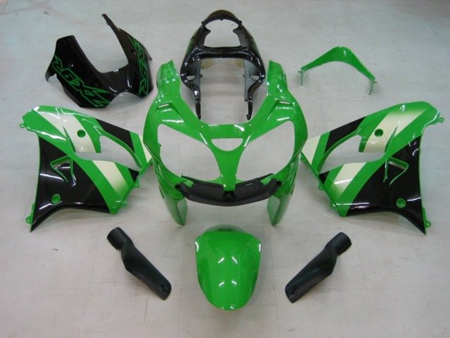 Descuento Carenado Moto Kawasaki ZX9R 2002-2003 - Verde Blanco Negro