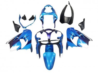 Descuento Carenados Moto Kawasaki ZX9R 2002-2003 - Azul Blanco Negro