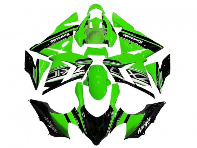 Descuento Carenados Moto Kawasaki ZX10R 2004-2005 - Negro Verde Plata