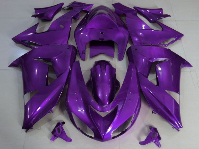 Descuento Carenado Moto Kawasaki ZX10R 2006-2007 - Púrpura