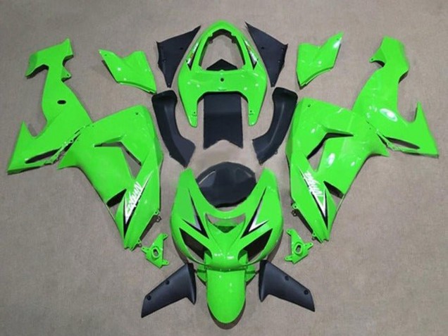Descuento Carenados Moto Kawasaki ZX10R 2006-2007 - Verde Blanco Negro