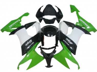 Descuento Carenado Moto Kawasaki ZX10R 2008-2010 - Verde Blanco Negro