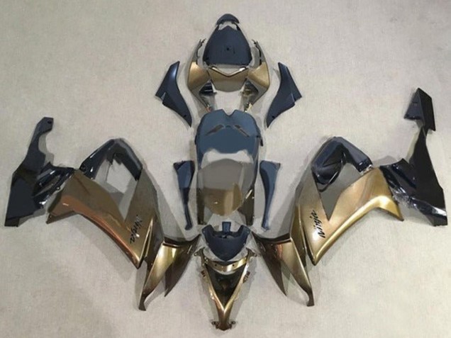 Descuento Carenados Moto Kawasaki ZX10R 2008-2010 - Oro Oscuro Negro