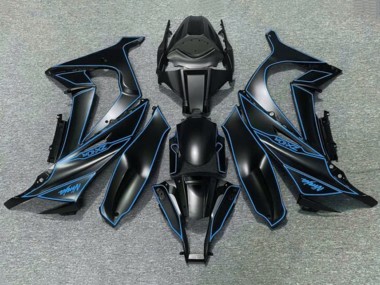 Descuento Carenados Moto Kawasaki ZX10R 2011-2015 - Negro Mate Azul