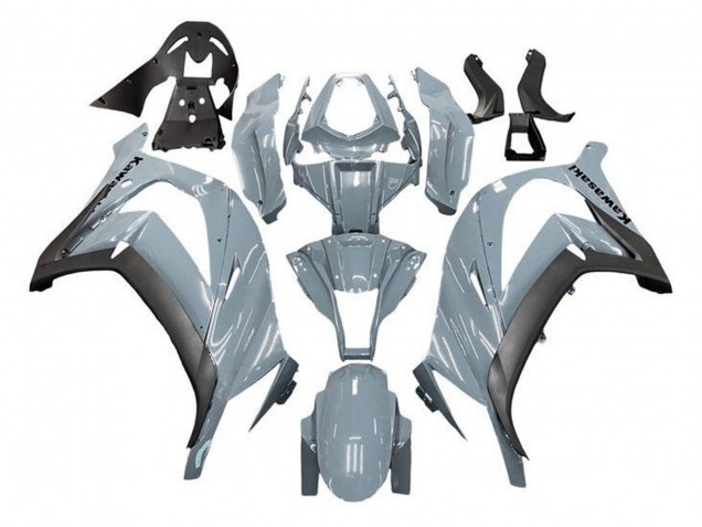Descuento Carenados Moto Kawasaki ZX10R 2011-2015 - Nardo Gris Negro Mate
