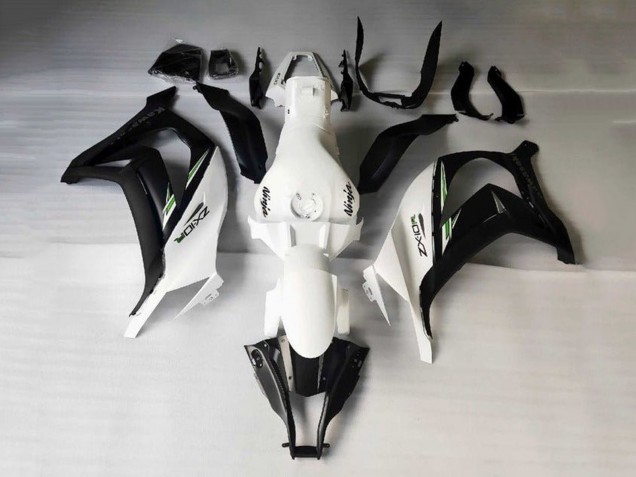 Descuento Carenados Moto Kawasaki ZX10R 2016-2020 - Blanco Negro Verde Raya