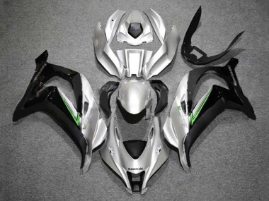 Descuento Carenados Moto Kawasaki ZX10R 2016-2020 - Plata Verde Negro