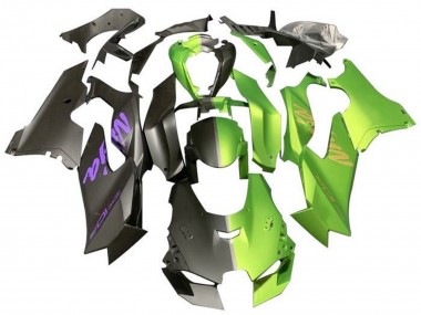 Descuento Carenados Moto Kawasaki ZX10R 2021-2025 - Negro Mate Verde Mate Dividir