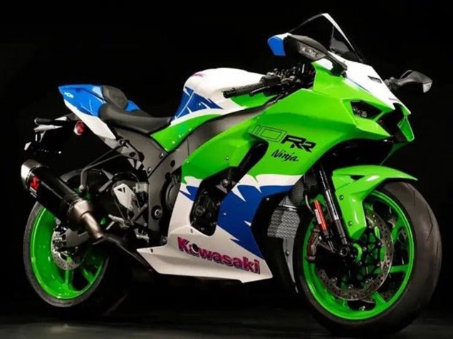 Descuento Carenados Moto Kawasaki ZX10R 2021-2025 - Verde Blanco Azul Rojo