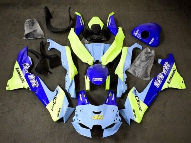 Descuento Carenados Moto Kawasaki ZX10R 2021-2025 - Azul Amarillo GYTR 46