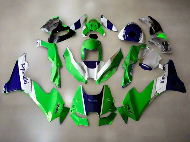 Descuento Carenados Moto Kawasaki ZX10R 2021-2025 - Verde Blanco Azul
