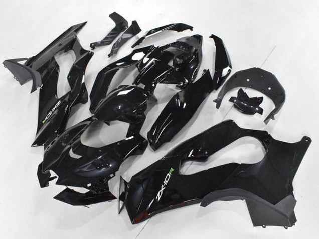 Descuento Carenados Moto Kawasaki ZX10R 2021-2025 - Negro Brillante Blanco Verde Calcomanía