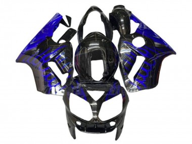 Descuento Carenados Moto Kawasaki ZX12R 2002-2006 - Negro Brillante Azul Llama