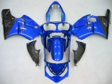 Descuento Carenado Moto Kawasaki ZX12R 2002-2006 - Azul Negro Brillante