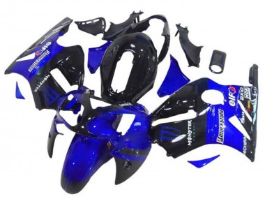 Descuento Carenados Moto Kawasaki ZX12R 2002-2006 - Azul Negro Brillante Elf Bridgestone Monstruo