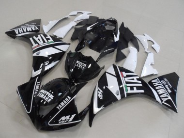Descuento Carenados Moto Yamaha YZF R1 2012-2014 - Blanco Negro Fiat