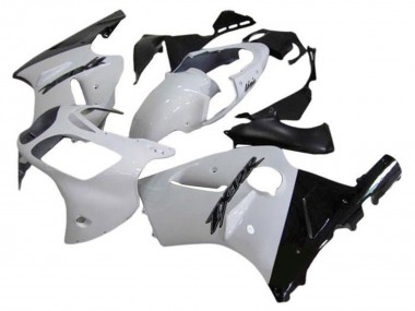 Descuento Carenados Moto Kawasaki ZX12R 2002-2006 - Blanco Negro Brillante