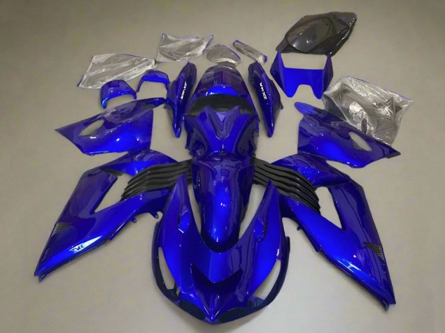 Descuento Kits Carenado Moto Kawasaki ZX14R ZZR1400 2006-2011 - Azul