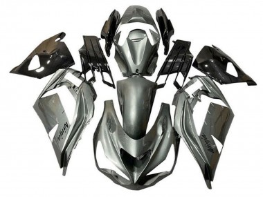 Descuento Carenados Moto Kawasaki ZX14R ZZR1400 2012-2024 - Plata Metalizado Negro