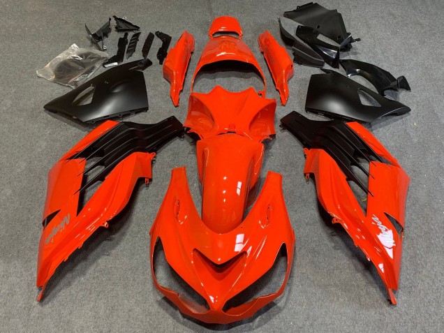Descuento Carenados Moto Kawasaki ZX14R ZZR1400 2012-2024 - Rojo Negro Mate