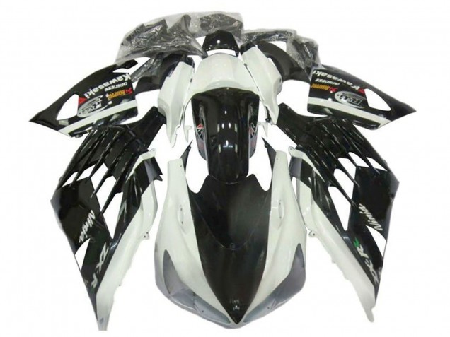 Descuento Carenados Moto Kawasaki ZX14R ZZR1400 2012-2024 - Blanco Negro