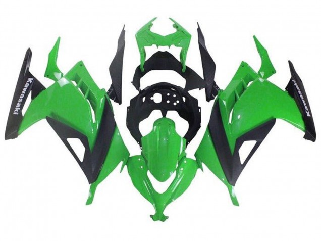 Descuento Carenados Moto Kawasaki EX300 2013-2024 - Verde Negro