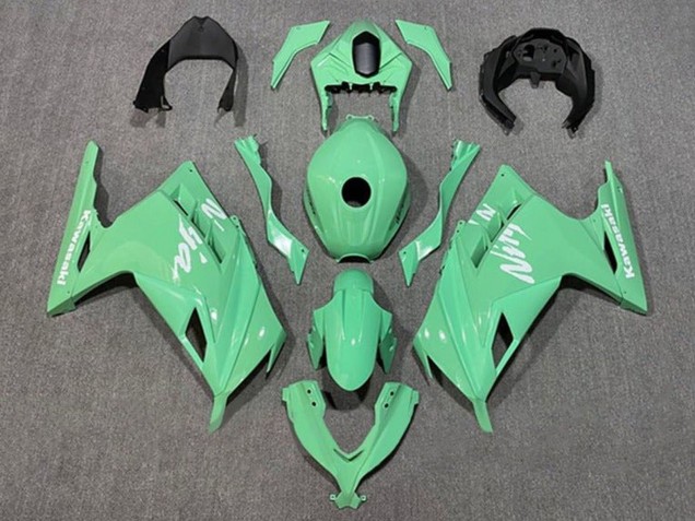 Descuento Carenados Moto Kawasaki EX300 2013-2024 - Verde Claro Blanco