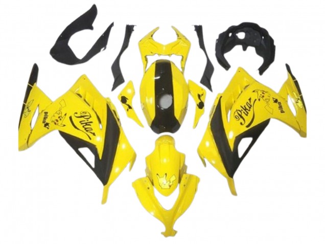 Descuento Carenados Moto Kawasaki EX300 2013-2024 - Amarillo Negro Pikachu