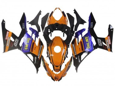 Descuento Carenados Moto Kawasaki Ninja 400 2018-2024 - Naranja Negro Azul Amarillo OHLINS