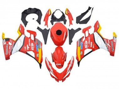 Descuento Carenados Moto Kawasaki Ninja 400 2018-2024 - Rojo Blanco Amarillo Negro Trick Star Bridgestone