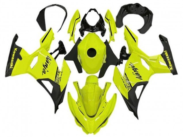 Descuento Carenados Moto Kawasaki Ninja 400 2018-2024 - Neon Amarillo Negro
