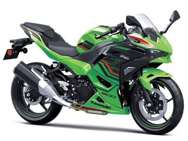 Descuento Carenados Moto Kawasaki Ninja 500 EX500R 2024-2025 - Verde Negro Rojo