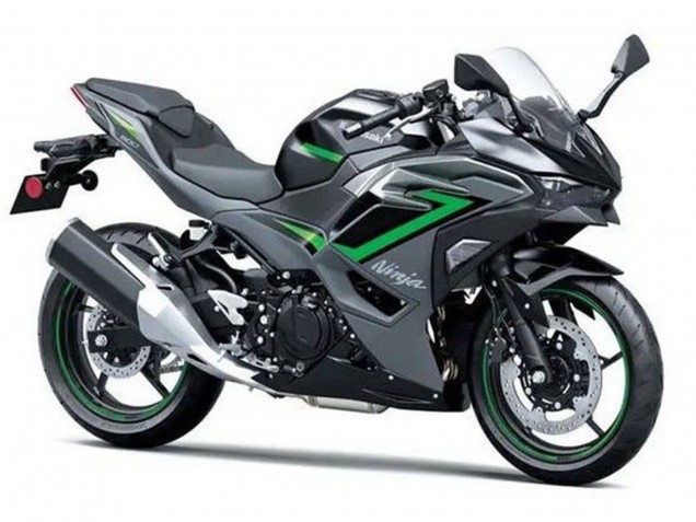 Descuento Carenados Moto Kawasaki Ninja 500 EX500R 2024-2025 - Negro Gris Verde
