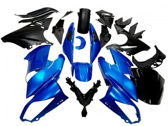 Descuento Carenados Moto Kawasaki Ninja 650 EX650 2009-2011 - Azul Negro Mate