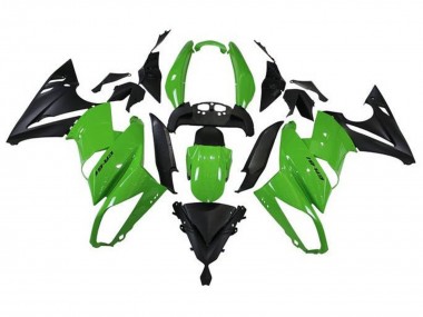 Descuento Carenados Moto Kawasaki Ninja 650 EX650 2009-2011 - Verde Negro Mate