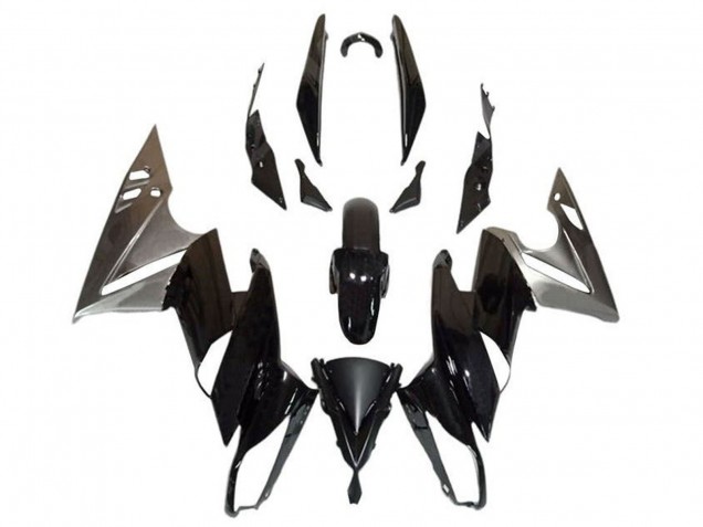 Descuento Carenados Moto Kawasaki Ninja 650 EX650 2009-2011 - Negro Brillante Plata