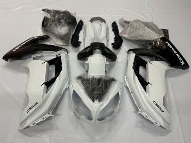 Descuento Carenados Moto Kawasaki Ninja 650 EX650 2012-2016 - Blanco Perla Negro Mate