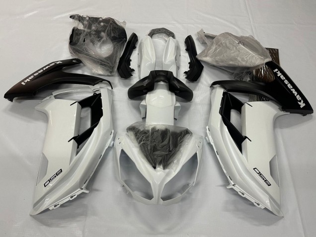 Descuento Carenados Moto Kawasaki Ninja 650 EX650 2012-2016 - Blanco Perla Negro Mate