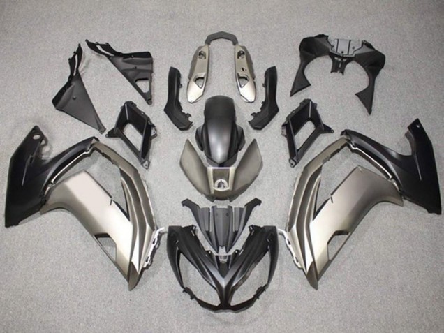 Descuento Carenados Moto Kawasaki Ninja 650 EX650 2012-2016 - Plata Negro Mate