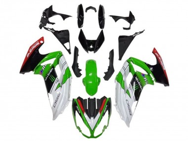 Descuento Carenados Moto Kawasaki Ninja 650 EX650 2012-2016 - Blanco Verde Negro Rojo Monstruo